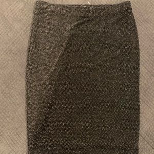 Night out skirt with sparkle and stretch. Fully lined. Size Medium. Never worn.
